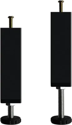 Produktbild von Famanu Verstellbare Bettstützfüße - 2 Stück, Höhe 20–27 cm, Metall