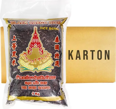 Produktbild von Royal Thai schwarzer Cargo Reis 10x1kg