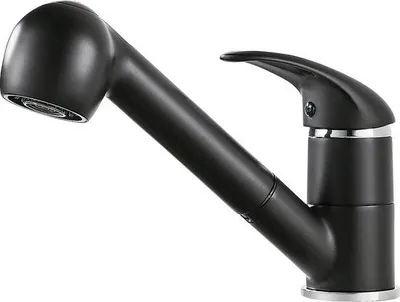 Obrázek produktu pro Černá výsuvná kuchyňská baterie, otočná o 360°, 2 režimy