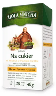 Zdjęcie produktu dla Zioła Mnicha herbatka na Cukier 2g x 20 szt.