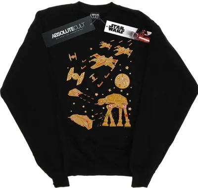 Produktbild von Star Wars - "Gingerbread Battle" Sweatshirt für Herren BI45879 (XXL) (Schwarz)