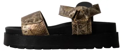 Produktbild von Sandalen mit Keilabsatz und Klettverschluss von Joalice