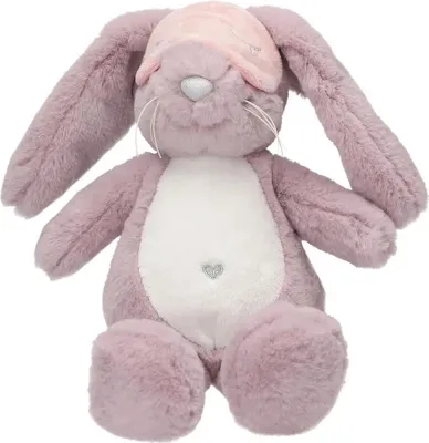Image de Princess Mimi Lapin en peluche violet avec masque de sommeil