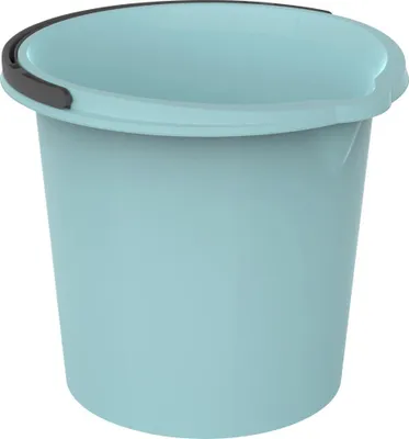 Produktbild von Rotho Vario Eimer blau 10 L, 29,2x29,2x25,9 cm, mit Ausguss und ergonomischem Griff
