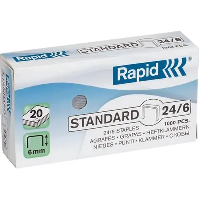 Productafbeelding van Rapid Heftklammern Standard 24/6, verkupfert