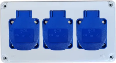 Produktbild von IP44 Stromverteiler Verteilerkasten Sicherungskasten 3x 230V IP44 _Ohne _Ohne_40202005_Ohne Kabel