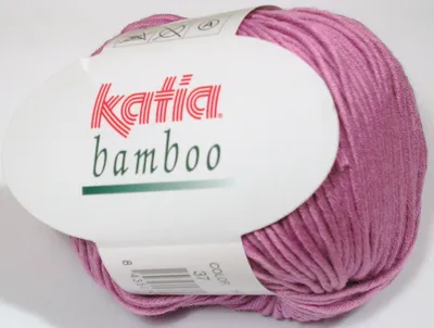 Produktbild von BAMBOO,  mittelstarkes BW-Viskosemischgarn von Katia, Farbe FLIEDER (37), ca. 100m/50g