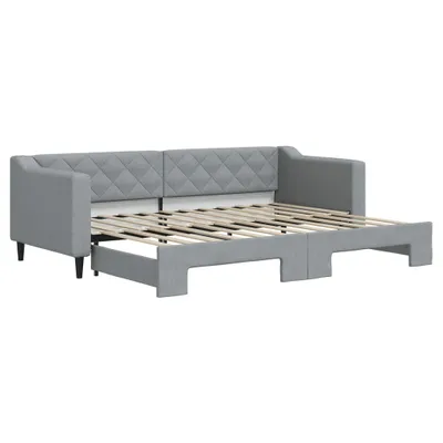 Obrázok produktu pre vidaXL Rozkladacia posteľ Light Grey 80x200 cm Látka