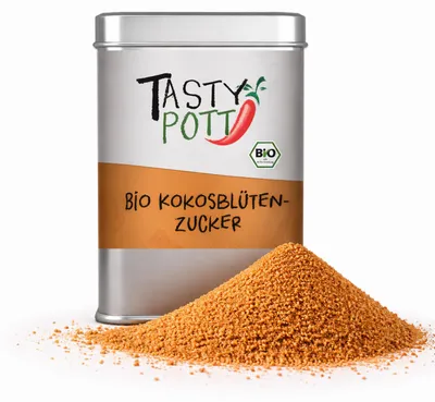 Produktbild von Tasty Pott Kokosblütenzucker 100g Dose