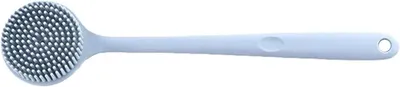Produktbild von Rückenbürste, 2 Stück, doppelseitige Silikonbürste mit langem Griff für Körperreinigung, Rückenmassage, Dusche und Peeling