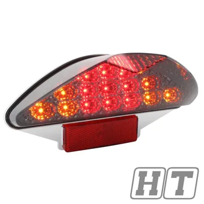 Produktbild von Rücklicht STR8 Black-Line LED, inkl. Blinkerfunktion für MBK Nitro / Yamaha Aerox / Italjet Dragster / CPI Hussar / Aprili