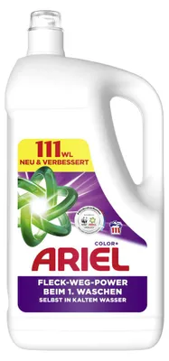 Produktbild von Ariel Vollwaschmittel Flüssig Color 111WL Packung 4.995 Liter