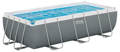 Produktbild von Steel Pro MAX™ Solo Pool ohne Zubehör 404 x 201 x 100 cm, grau, eckig