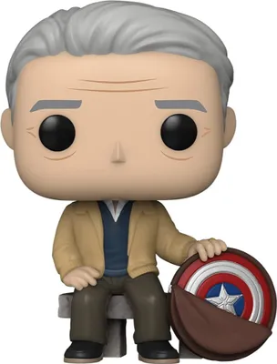 Zdjęcie produktu dla Marvel: Year of the Shield 80th Anniversary POP! Vinyl Figur Old Man Steve 9 cm