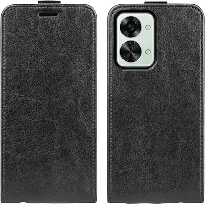 Produktbild von König Design Hülle kompatibel mit OnePlus Nord 2T 5G Kunstleder Handyhülle - Handy Case Schwarz