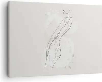 Produktbild von Bild auf Leinwand - Leinwandbild - Einteilig - Minimalismus Körper Frauen - 70x50cm - Wand Bild - Wanddeko - Wandbilder - Leinwanddruck - Bilder - Wanddekoration - Leinwand bilder - AA70x50-4831