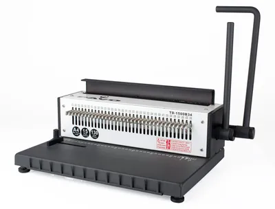 Produktbild von 1x PAVO HD Wire Binder Profi Round Punch Stanz und Drahtbindegerät bis 130 Blatt