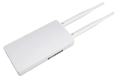 Image de Routeur Wi-Fi 4G LTE POE d'extérieur avec emplacement pour carte SIM, modem 4G LTE débloqué à 300 Mbps et 2 antennes de 5 dBi pour l'Europe