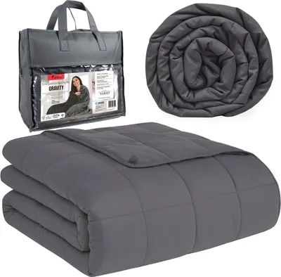 Produktbild von Zátěžová deka, antistresová senzorická deka 150x200 cm, 6,8 kg, Gravity 6 + taška