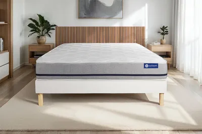 Produktbild von Actimemo soft matratze 80x190cm + Bettgestell mit lattenrost , Härtegrad 3 , Memory-Schaum , Höhe : 20 cm