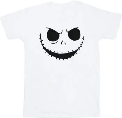 Produktbild von Disney - "Nightmare Before Christmas Jack's Face" T-Shirt für Damen BI41501 (XXL) (Weiß)