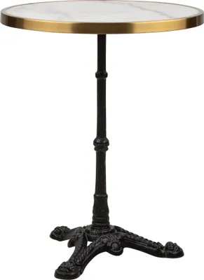 Obrázok produktu pre blumfeldt Patras, bistro stôl, ozdobná hrana, Ø57,5 cm, výška 72 cm, biely