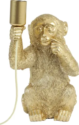 Obrázek produktu pro Light & Living - stolní lampa - Monkey - zlatá - plast - zvířecí lampa - E27 - 1851685