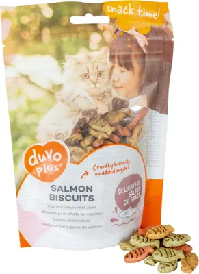 Productafbeelding van Duvo+ Zalmkoekjes 50 gram