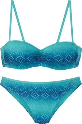 Produktbild von Buffalo Bügel-Bandeau-Bikini blau-türkis Größe 38 Cup C