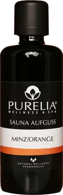 Produktbild von PURELIA Saunaaufguss Konzentrat Minz-Orange 100 ml natürlicher Sauna-aufguss - reine ätherische Öle