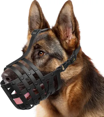 Productafbeelding van Zachte muilkorf voor honden - middelgrote tot grote honden - met snelsluiting en verstelbare riem