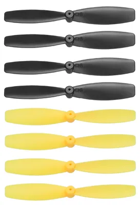 Productafbeelding van Mini Propeller 55mm voor RC Vliegtuigen en Drones - 8 Stuks Zwart/Geel