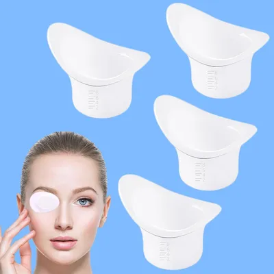 Immagine prodotto di Contenitori in silicone per il lavaggio degli occhi, capacità 8 ml, confezione da 4 pezzi, per la pulizia e la cura degli occhi