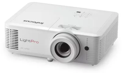 Imagen del producto de InFocus Orbital IN0061SL, 4000 lúmenes ANSI, tecnología DLP, resolución UHD 4K (3840x2160), relación de contraste 30000:1, formatos de pantalla 16:9, 4:3, 16:10, 16:9