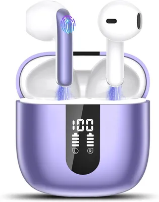 In Ear Kopfhörer Kabellos Bluetooth 5.4 Kabellose Kopfhörer mit 4 Mic, Kabellose Kopfhörer 50 Std ENC Noise Cancelling Earbuds Tiefer Bass, IP7