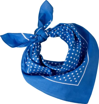 Tobeni 548 Bandana Nicki-Tuch in 100 Baumwolle für Damen und Herren kleine Punkte Hellblau