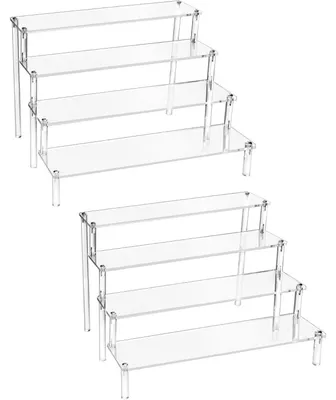 Productafbeelding van Acryldisplaystandaard, 4 niveaus, 30x25x20 cm, transparant, 2 stuks