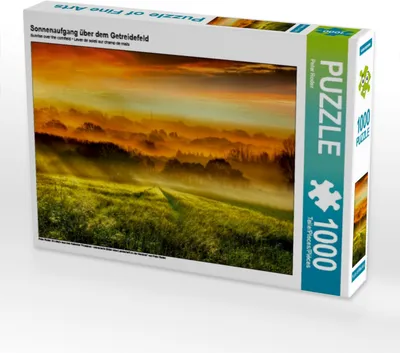 Produktbild von Calvendo Sonnenaufgang über dem Getreidefeld 1000 Teile Puzzle quer 640x480mm, Roder Peter; 7413689