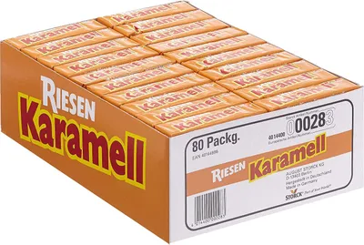 Produktbild von Storck Riesen Karamel 80er Pack Kioskbox (80 x29g)