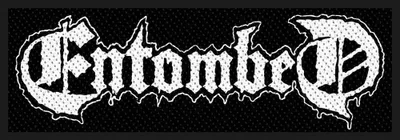 Produktbild von Entombed - Logo - Patch, gewebter Stoff RO5451 (Einheitsgröße) (Schwarz/Weiß)