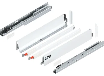 Produktbild von Blum Tandembox antaro D-Reling Schubladenschienen-Set | 1 Paar, 65kg 500mm | Vollauszug Blumotion, seidenweiß