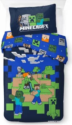 Produktbild von Minecraft "I got your back" Bettwäsche-Set, Gaming 135x200 & 80x80