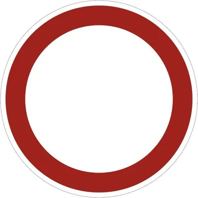 Produktbild von Dreifke® Schild Allgemeines Verbot, Alu, Ø 600 mm
