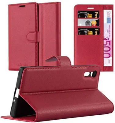 Obrázok produktu pre Cadorabo puzdro pre Sony Xperia XZ / XZs Protective Case in Red Puzdro na mobilný telefón s magnetickým zatváraním