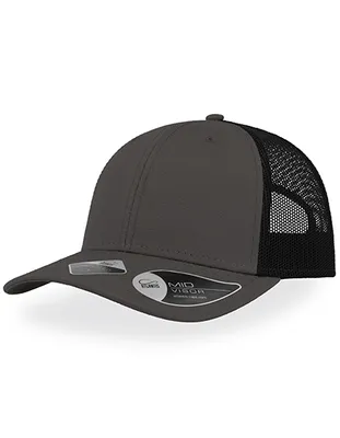 Immagine prodotto di Atlantis RETH | Recy Three Cap, Cappello a 6 pannelli in rete - Colore: Grigio scuro/Nero - Taglia: Unica