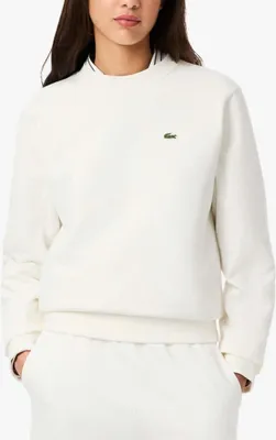 Produktbild von LACOSTE RELAXED FIT FLEECE CREW NECK Weiß