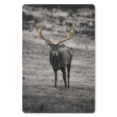 Produktbild von MuchoWow® Mauspad Mousepad Hirsch - Gold - Geweih 40x60 cm - Mousepads - Maus Mat - Pad - Mausunterlage - Schreibtisch Accesoire