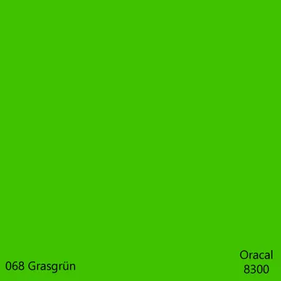Produktbild von DIN A4 Oracal 8300 Transparent Cal – 32 Farben, Plotterfolie für Glas & Fenster, DIY Folie 10 Stk. 068Grasgrün