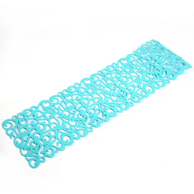 Image de Nappe rectangulaire en feutre, chemin de table, sets de table, décoration de la maison (vert clair)