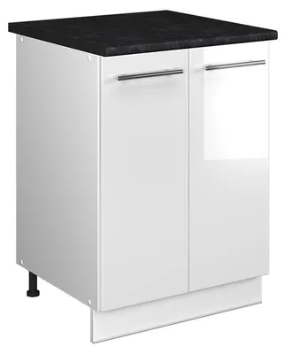 Immagine prodotto di Mobile lavello cucina Vicco Fame-Line Bianco lucido/Bianco 60 cm, Model 65102